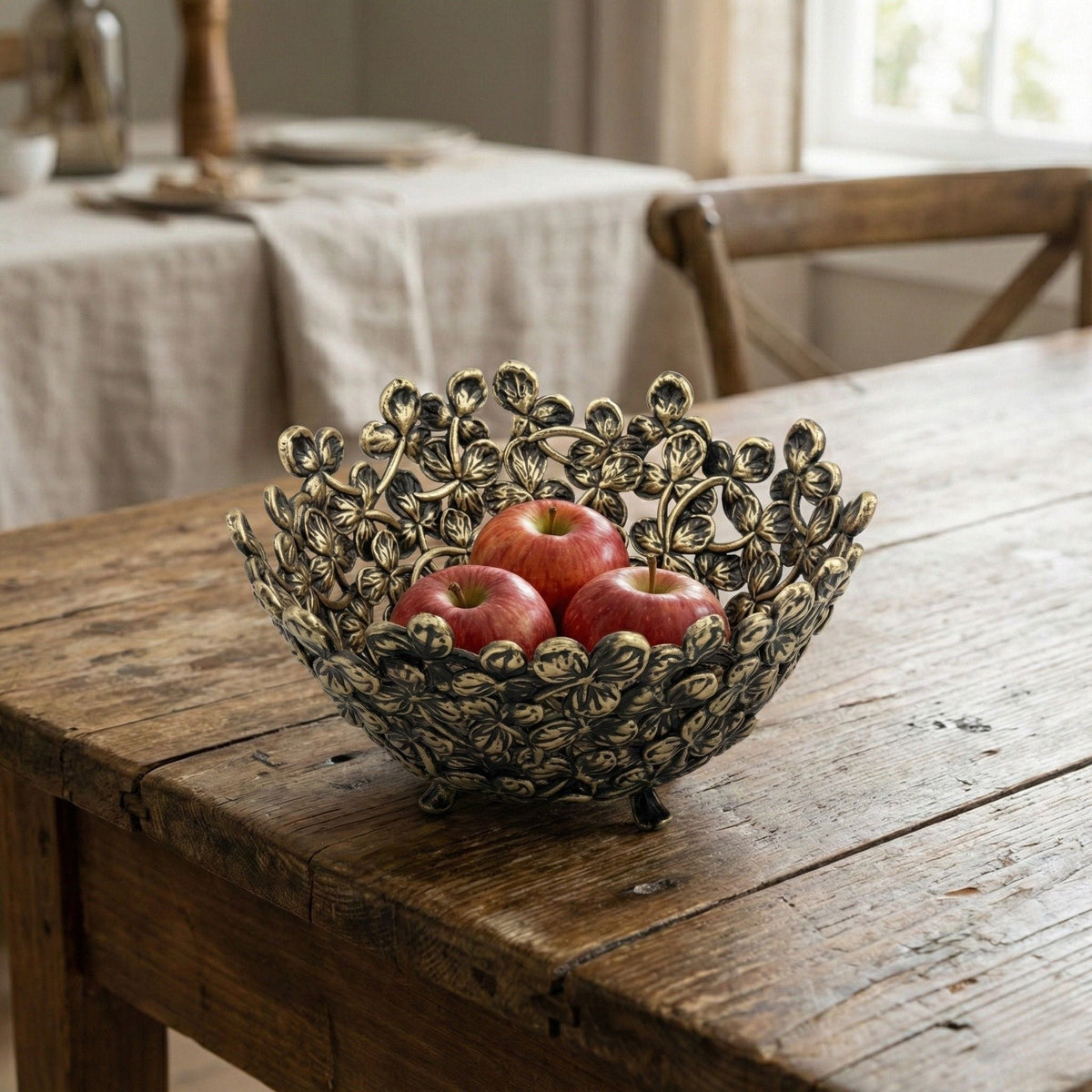 Small Leaf Bowl - Decorative Serveware | Nut Bowl | Centerpiece | Home Accent | Gold, Silver or Antique Finish