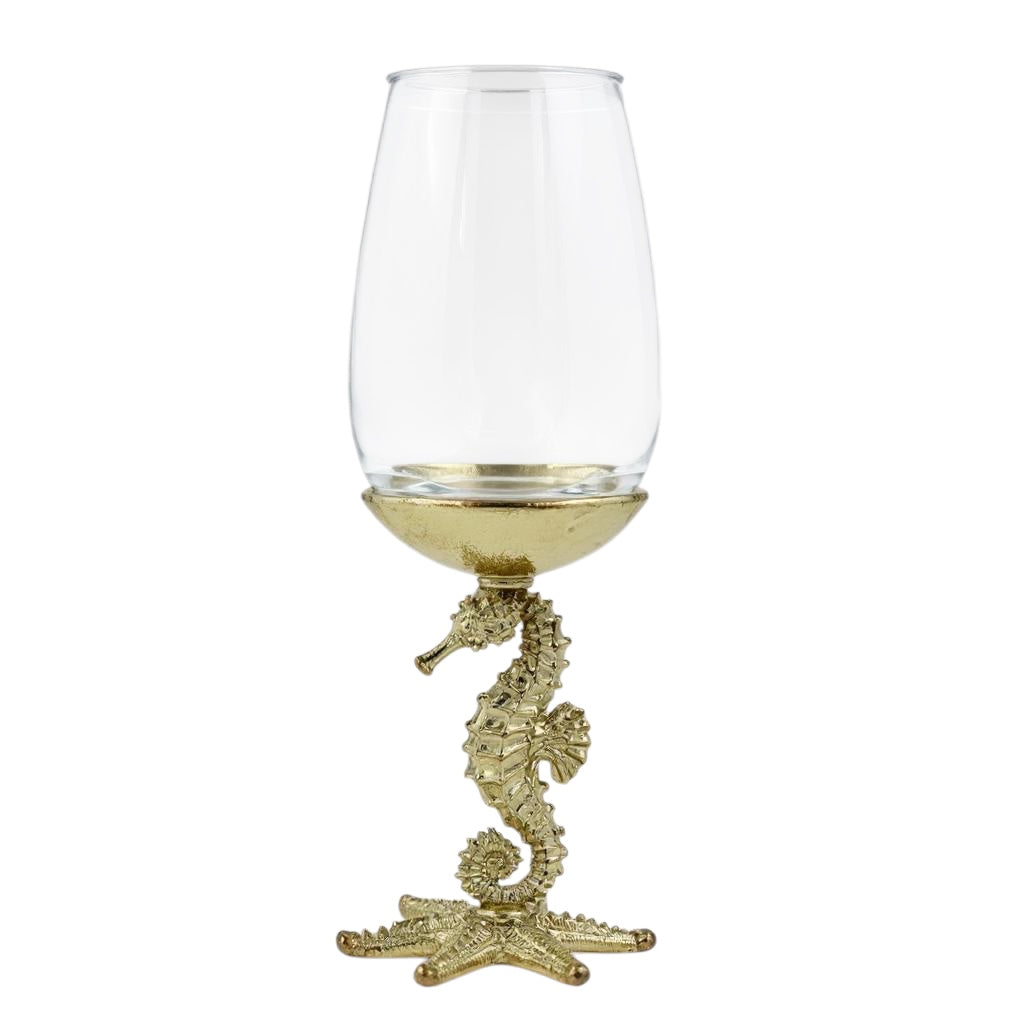 Seahorse Wine Glasses | Set of 1 or 2