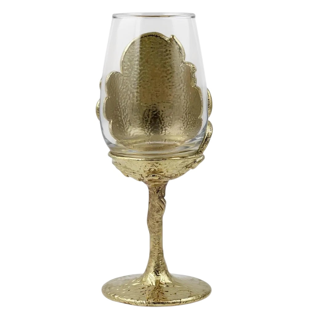 Handcrafted Leaf/Ambi Design Wine Glasses