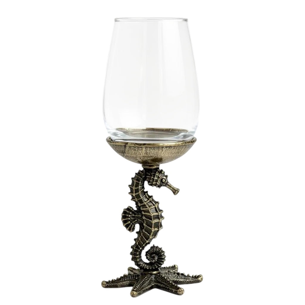 Seahorse Wine Glasses | Set of 1 or 2