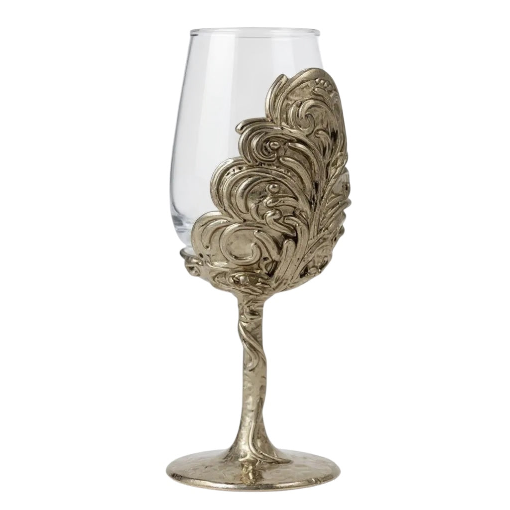 Handcrafted Leaf/Ambi Design Wine Glasses