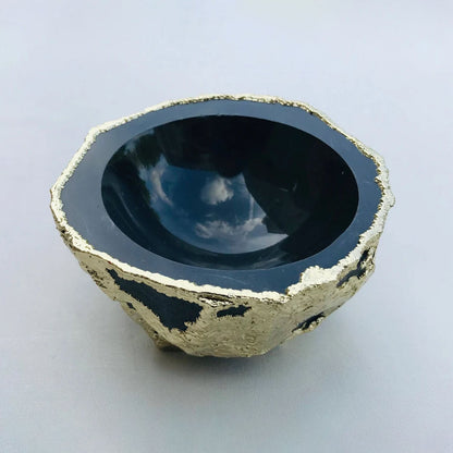 Black Agate Geode Nut/trinket/Jewelry Bowl