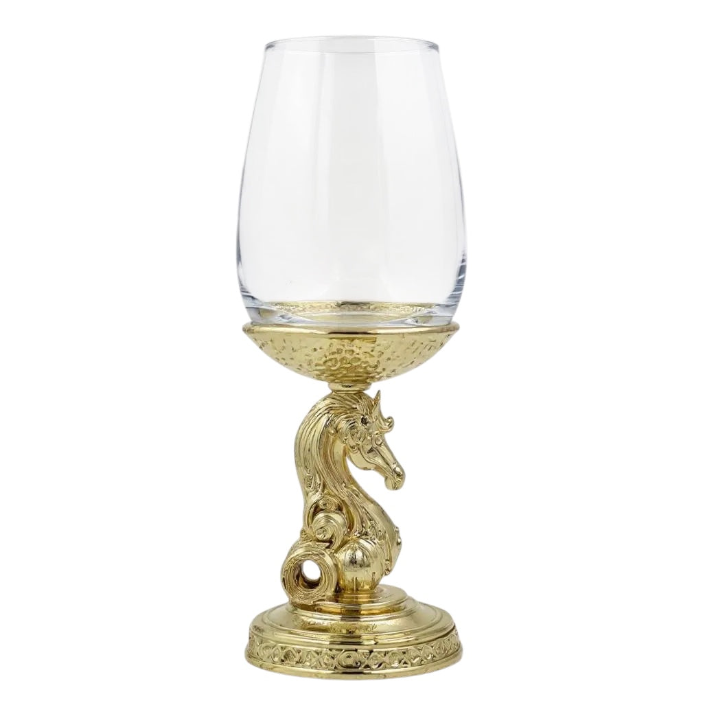 Handcrafted Knight Wine Glasses