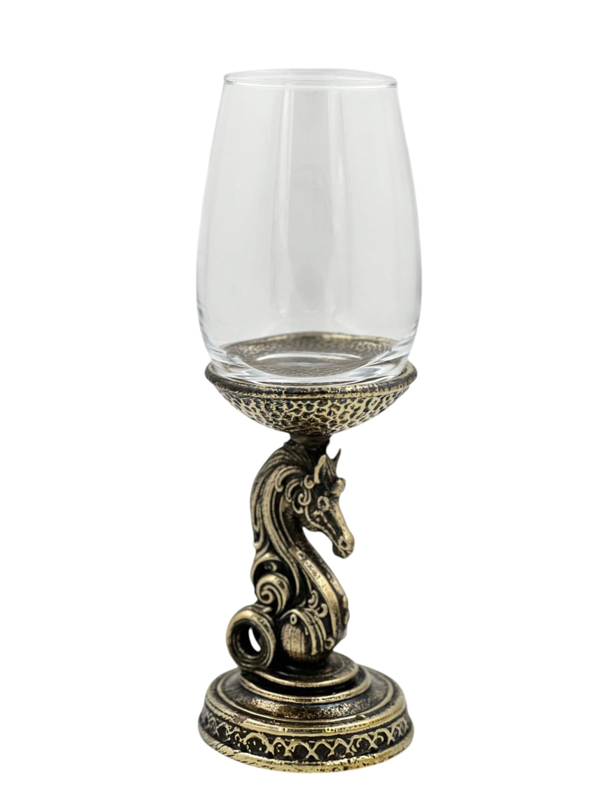 Handcrafted Knight Wine Glasses