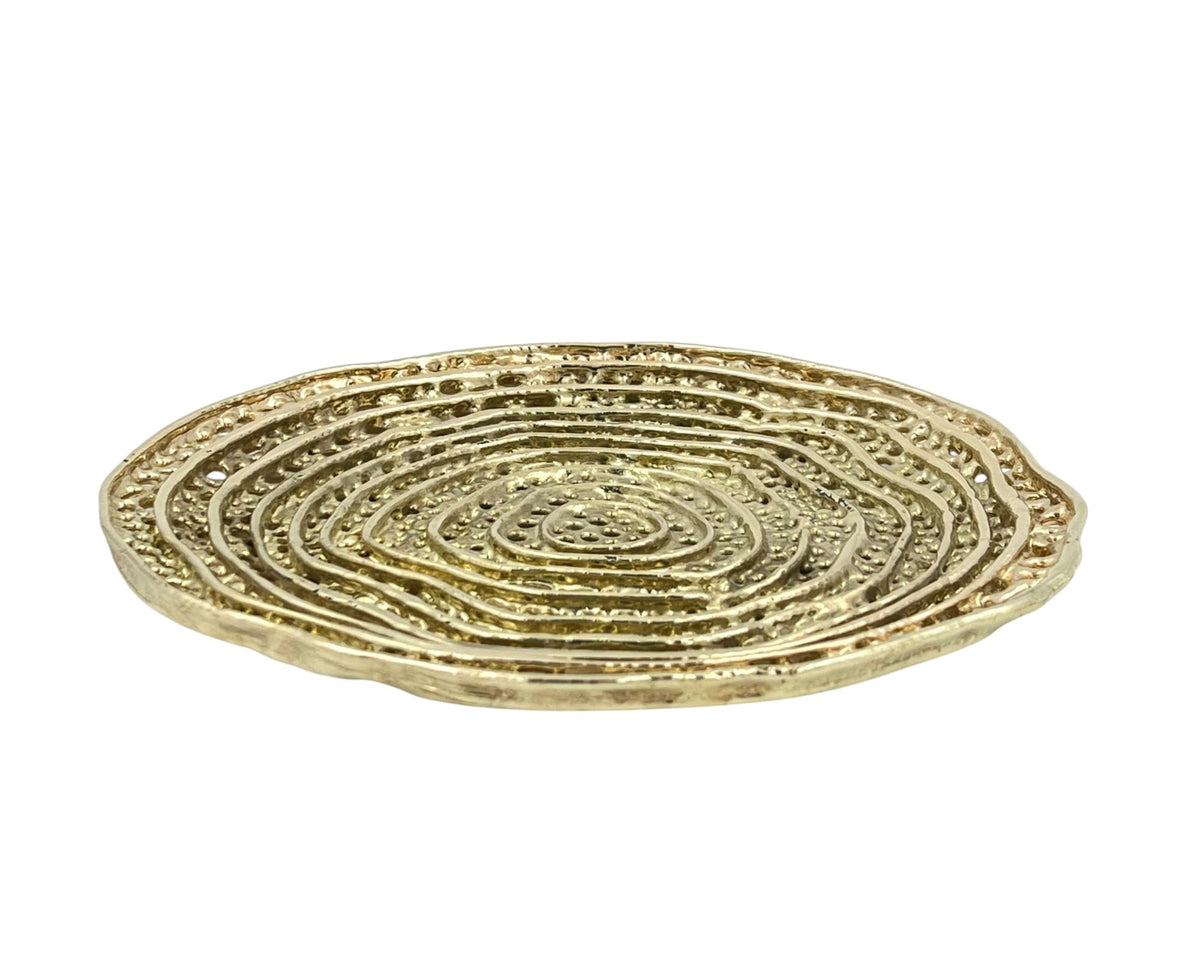 Metal spiral decorative dosa tray | Round centerpiece serving tray in gold, silver or antique