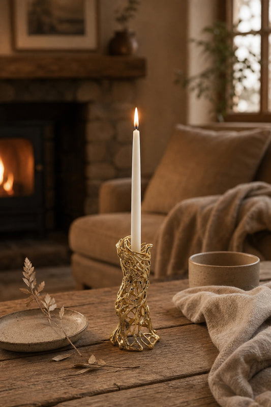 Organic Spiral Candle Holder
