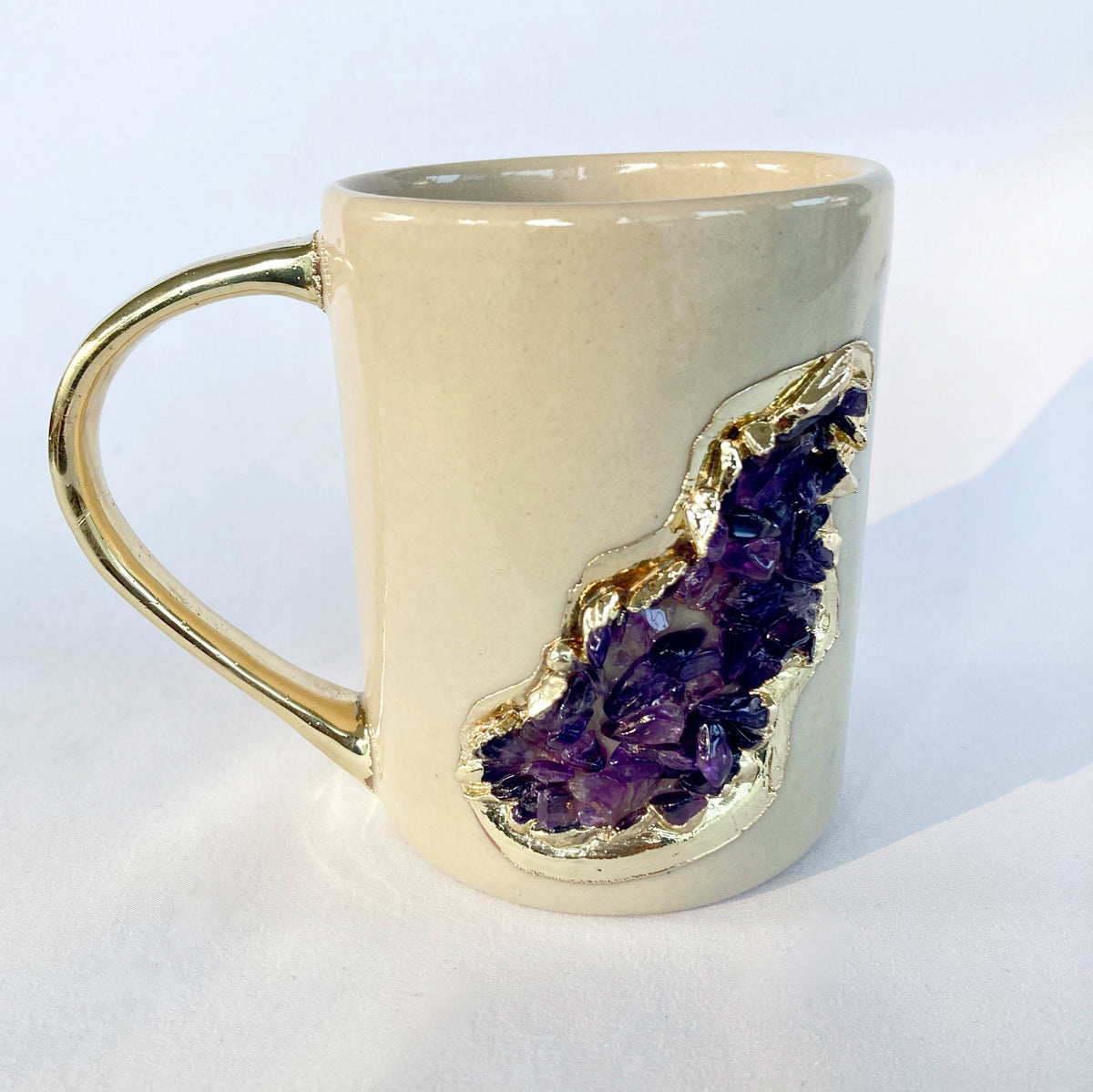 Wave - Set of 2 Cream Ceramic Mugs