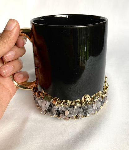 Sediments - Set of 2 Black Ceramic Mugs