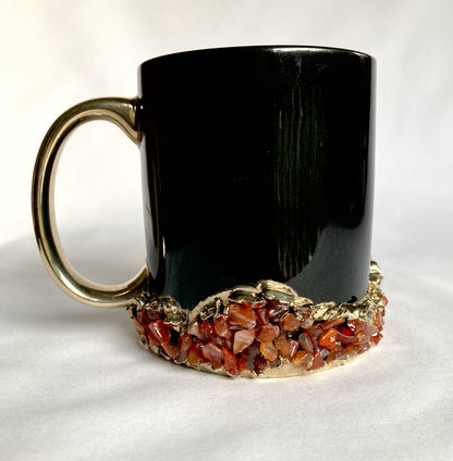 Sediments - Set of 2 Black Ceramic Mugs