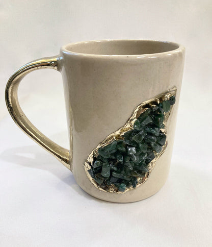 Wave - Set of 2 Cream Ceramic Mugs