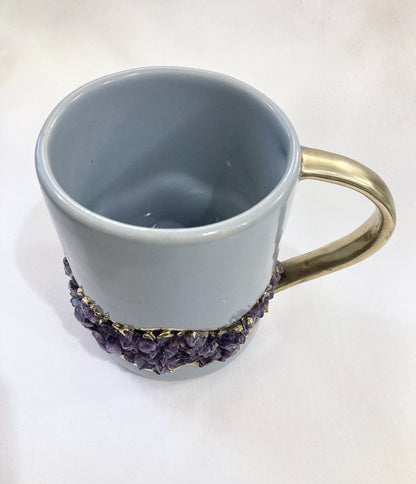 Flow - Set of 2 Gray Ceramic Mugs