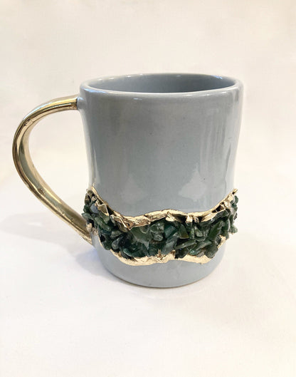 Flow - Set of 2 Gray Ceramic Mugs