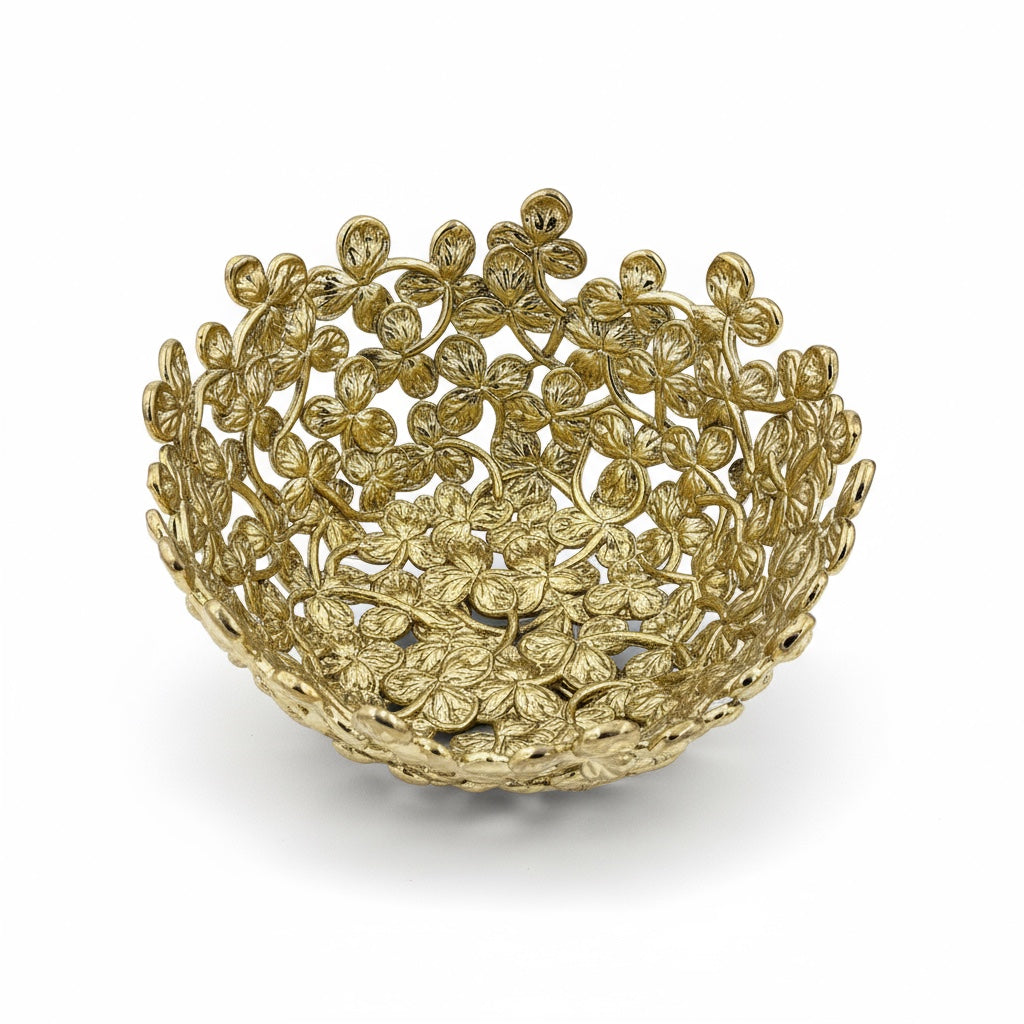 Small Leaf Bowl - Decorative Serveware | Nut Bowl | Centerpiece | Home Accent | Gold, Silver or Antique Finish