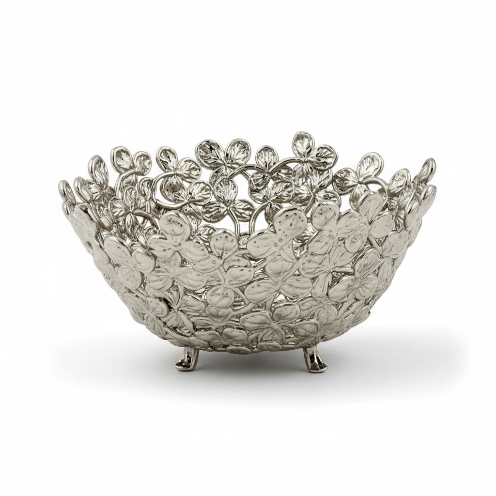 Small Leaf Bowl - Decorative Serveware | Nut Bowl | Centerpiece | Home Accent | Gold, Silver or Antique Finish